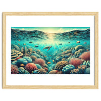 Vintage Australia, Great Barrier Reef Poster