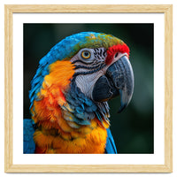 Close Up Of A Colorful Macaw Parrot
