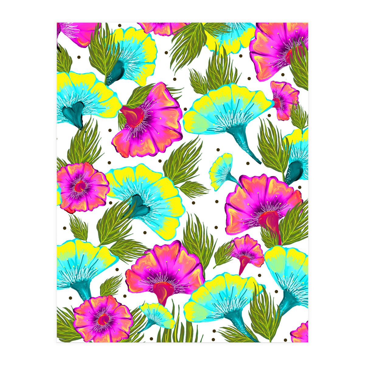 Ecstatic Floral #society6 #decor #buyart  (Print Only)