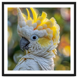 Yellow Crested Cockatoo Bird Close Up Portrait thumbnail