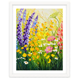 Sun-Drenched Wildflower Meadow Oil Painting thumbnail