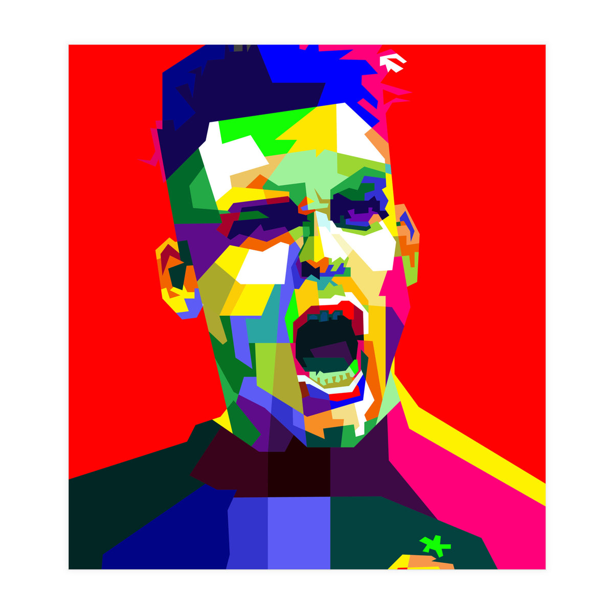 Lautaro Martinez Football Striker Pop Art (Print Only)