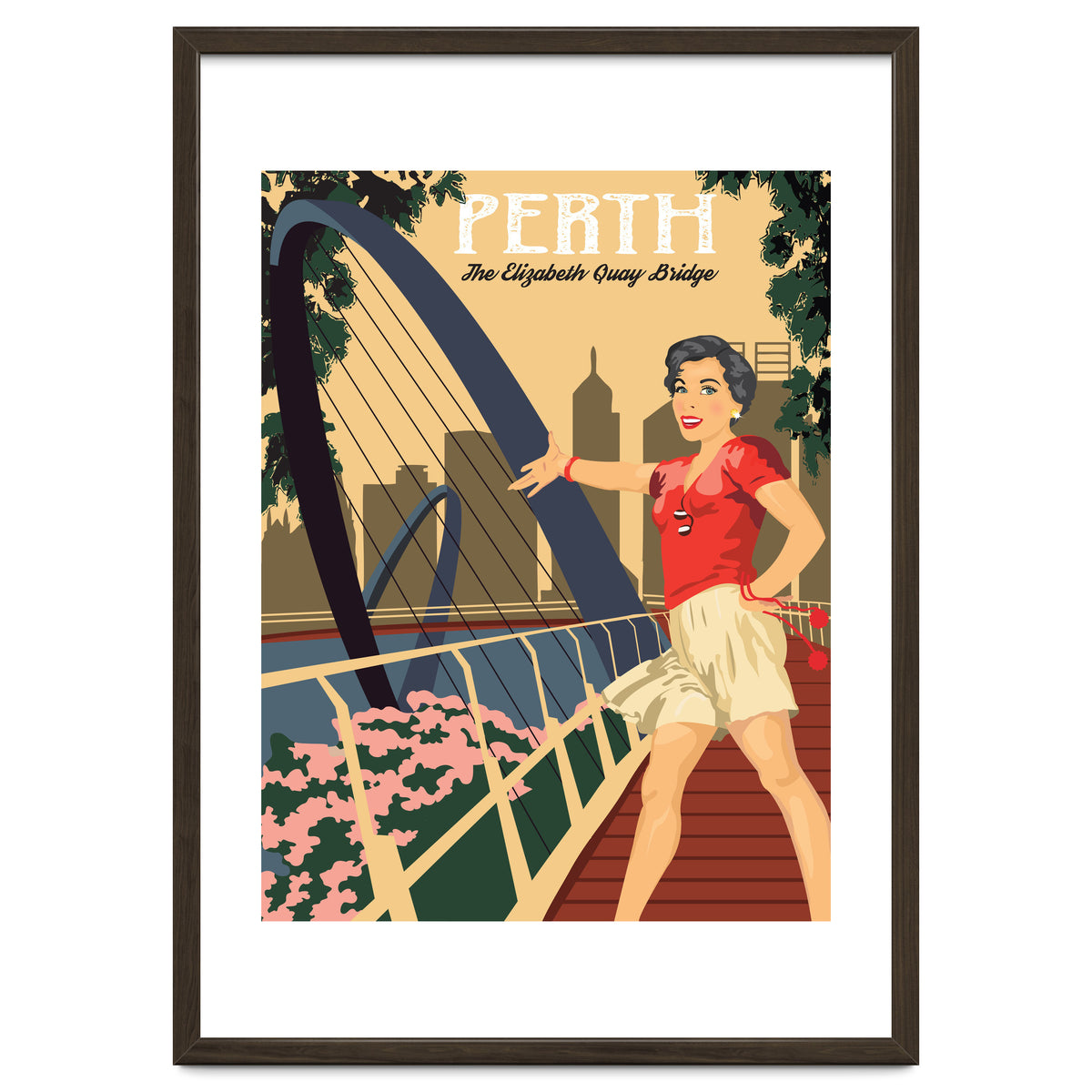 Perth, The Elizabeth Quay Bridge, Australia