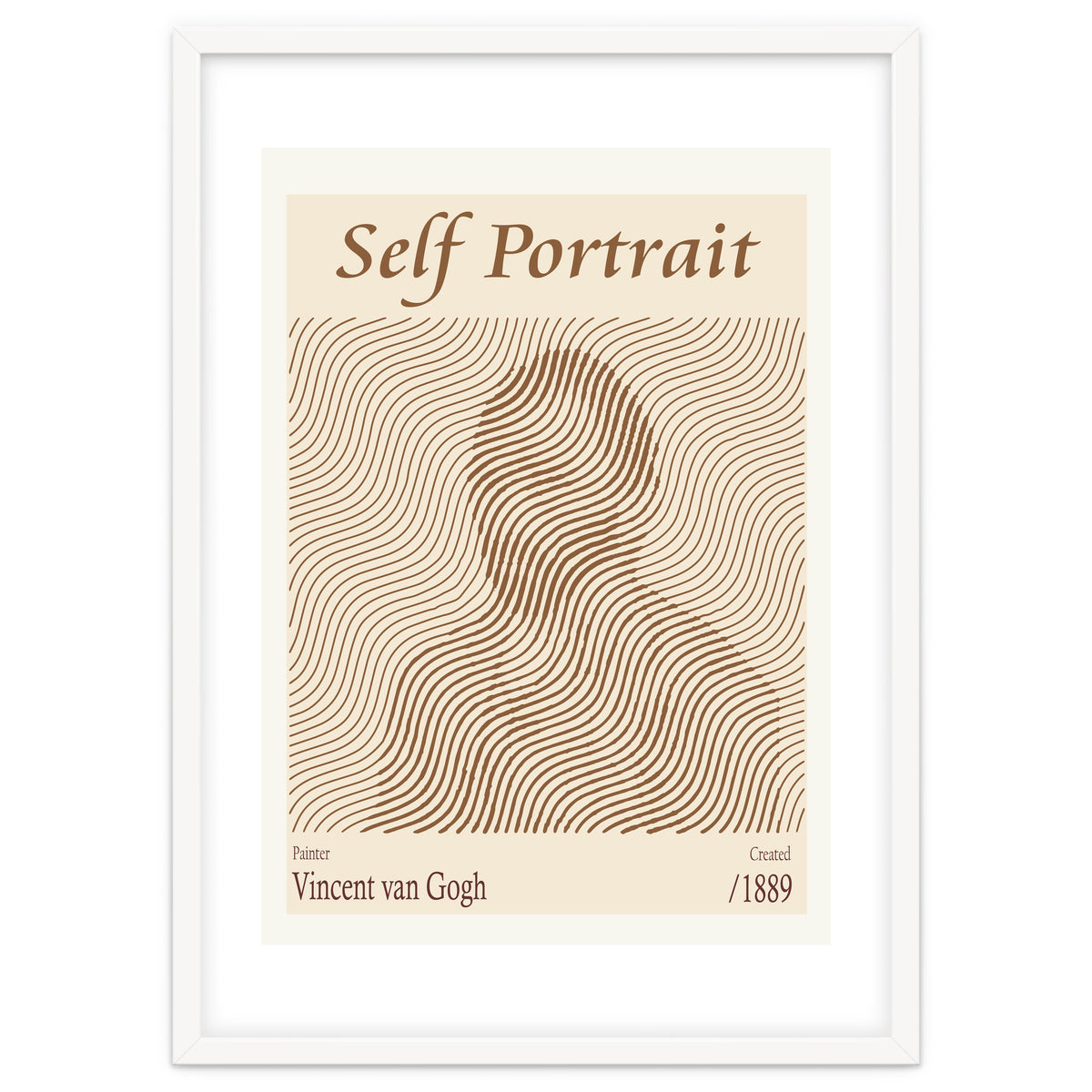 Self Portrait Vincent Van Gogh (1889)