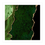 Green & Gold Agate Texture 15  (Print Only) thumbnail