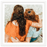Soul Sisters | Modern Bohemian Friendship BFF Fashion | Friends Companion Summer Travel Painting thumbnail