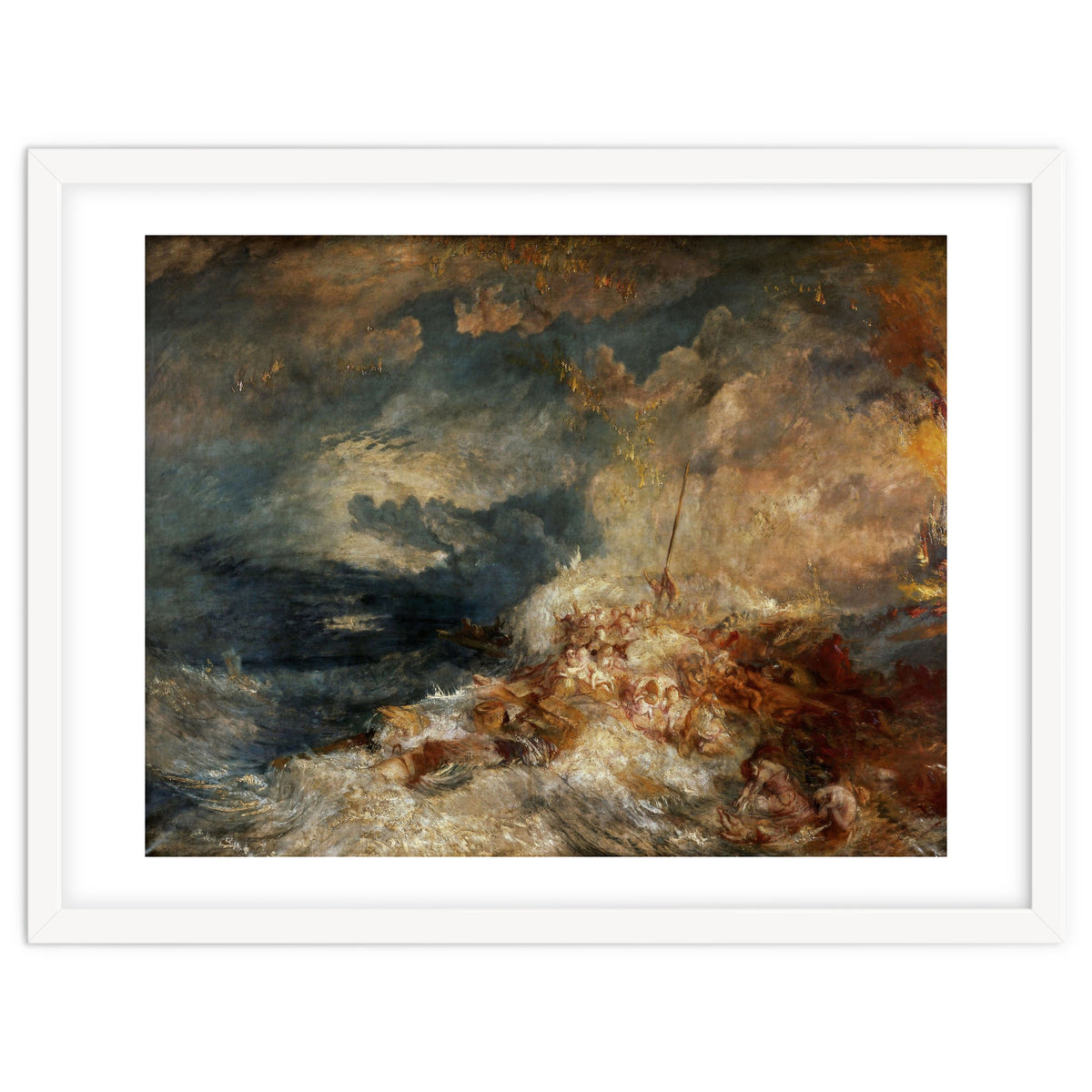 Joseph Mallord William Turner / 'Fire at Sea', c. 1835, Oil on canvas, 171 x 220 cm.