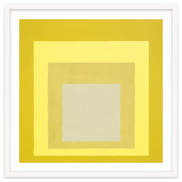 JOSEF ALBERS - HOMAGE TO THE SQUARE YELLOW WHITE