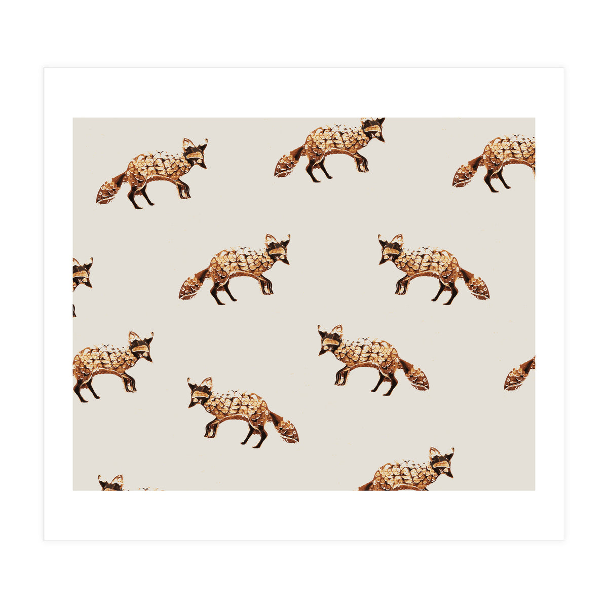 Gold Fox Pattern (Print Only)