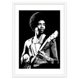 Stanley Clarke American Bassist in Grayscale thumbnail