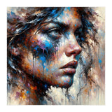Intense Abstract Side Portrait (Print Only) thumbnail