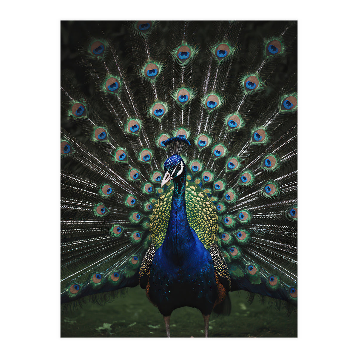 Peacock Portrait Photography (Print Only)