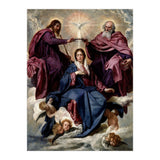 'The Coronation of the Virgin', ca. 1635, Spanish School, Oil on canvas, 176 cm x 124 cm, P01168. (Print Only) thumbnail