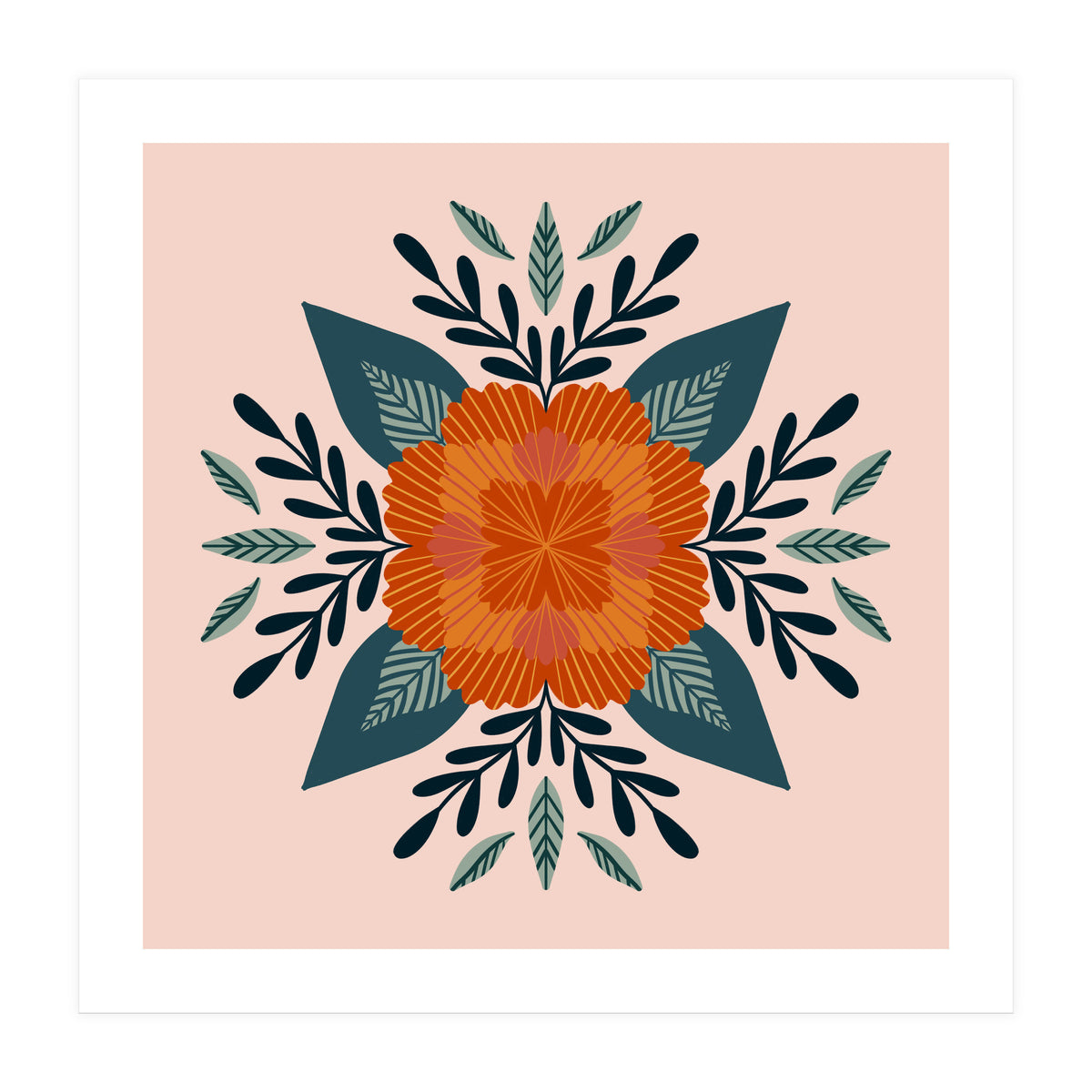 Orange Flower (Print Only)