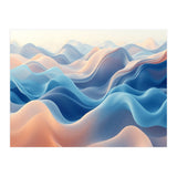 Ethereal Fluid Waves Abstract Art (Print Only) thumbnail
