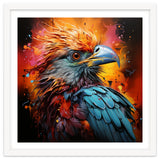 Vibrant Eagle Portrait Abstract Colorful Splatter Art thumbnail
