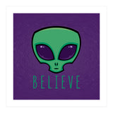 Believe Alien Head (Print Only) thumbnail