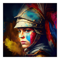 Powerful Medieval Warrior Woman #2 (Print Only)