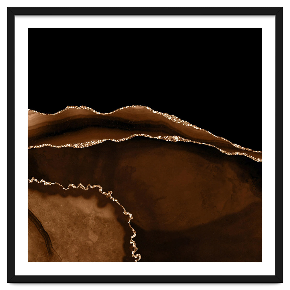 Brown & Gold Agate Texture 05