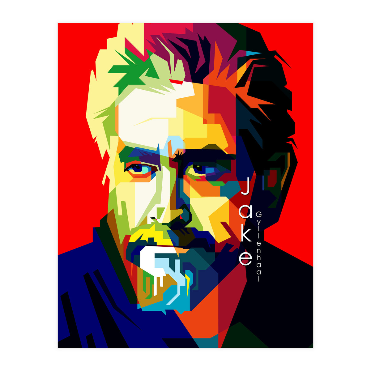Jack Gyllenhaal Movies Actor Pop Art WPAP (Print Only)