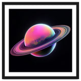 Neon Nebula Planet: Surreal Cosmic Illustration thumbnail