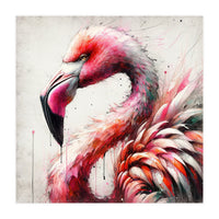 Watercolor Flamingo (Print Only)