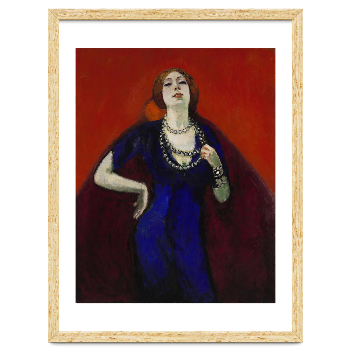 The Blue Dress. Date: 1911. Dimensions: 146.2 cm x 114.4 cm, 161.0 cm x 129.4 cm.
