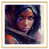 Watercolor Tuareg Woman #8