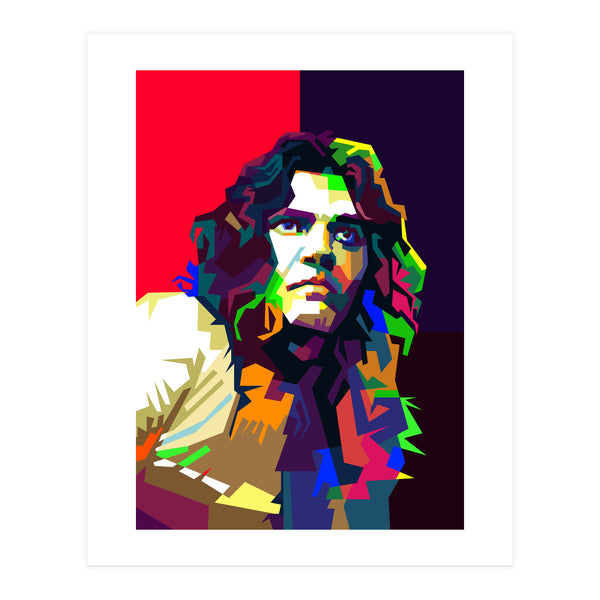 Tommy Bolin Classic Rock Guitar Art WPAP (Print Only)
