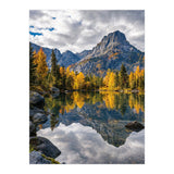 Golden Autumn Reflection: Majestic Mountain Wilderness Landscape (Print Only) thumbnail