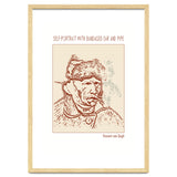 Self Portrait With Bandaged Ear And Pipe – Vincent Van Gogh thumbnail