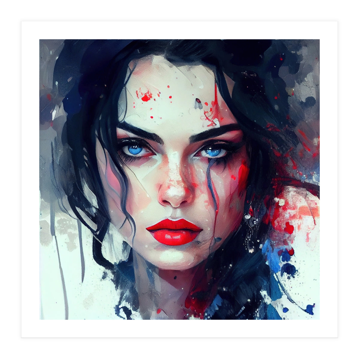 Watercolor Modern Snow White (Print Only)