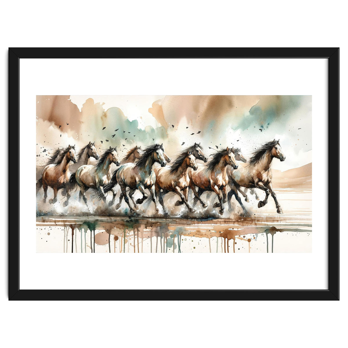 Running Horses Panorama