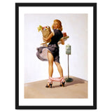 Pinup Sexy Girl Had Funny Accident On A Bus Stop thumbnail