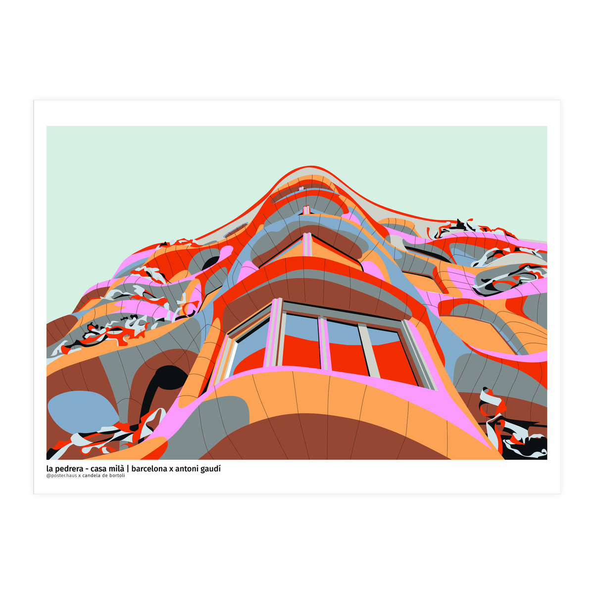 La Pedrera by Antoni Gaudi - Barcelona (Print Only)