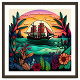 Folk Sunset Sailing Ship thumbnail