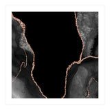 Black & Rose Gold Agate Texture 03  (Print Only) thumbnail