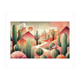 Art Deco Desert Cacti (Print Only) thumbnail