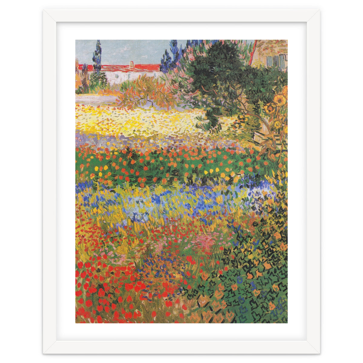 Vincent van Gogh – Flowering Garden – Classic Floral Masterpiece