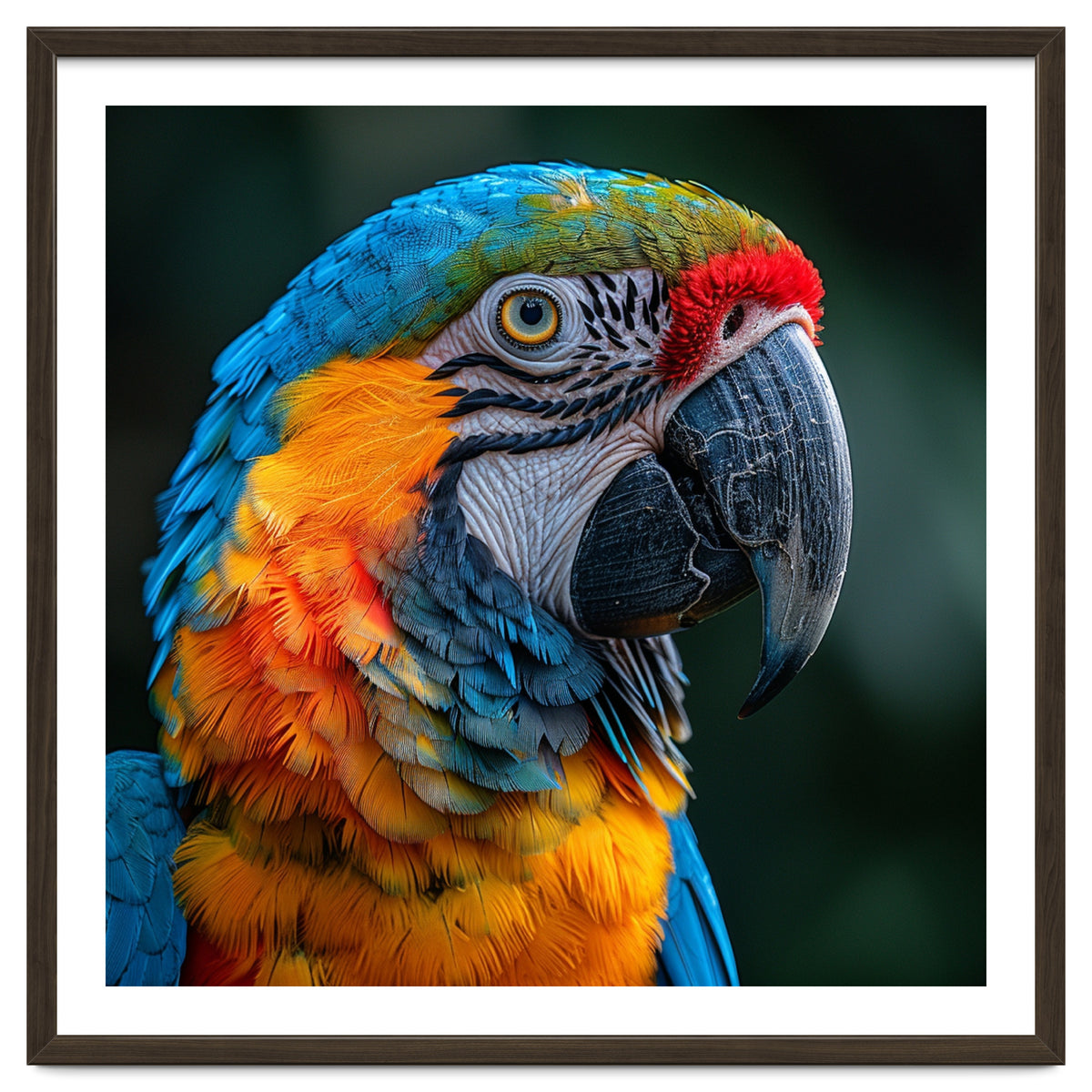 Close Up Of A Colorful Macaw Parrot
