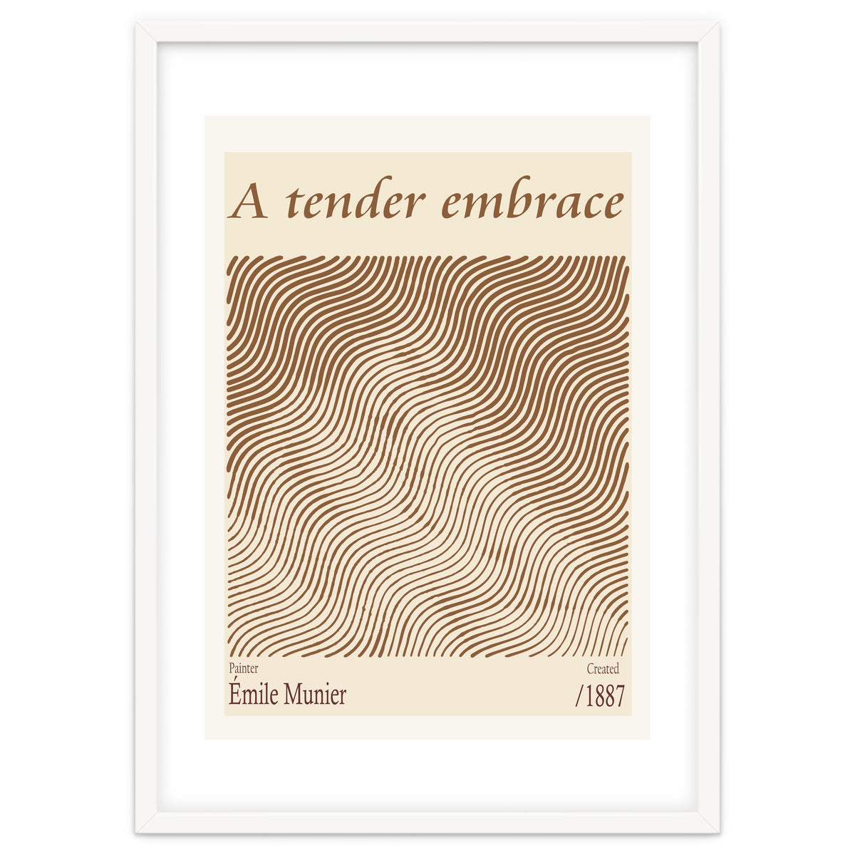 A Tender Embrace – Émile Munier (1887)