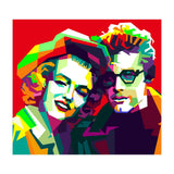Marilyn Monroe And James Dean Pop Art WPAP (Print Only) thumbnail
