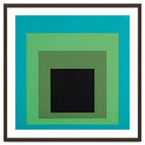 JOSEF ALBERS - HOMAGE TO THE SQUARE GREEN BLACK thumbnail