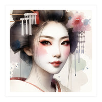 Rose Veil Modern Geisha (Print Only)