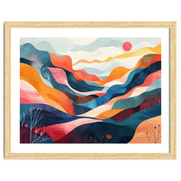 Abstract Mountain Landscape Art