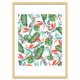 A New Paradise #Bird of paradise painted tropical art & pattern thumbnail