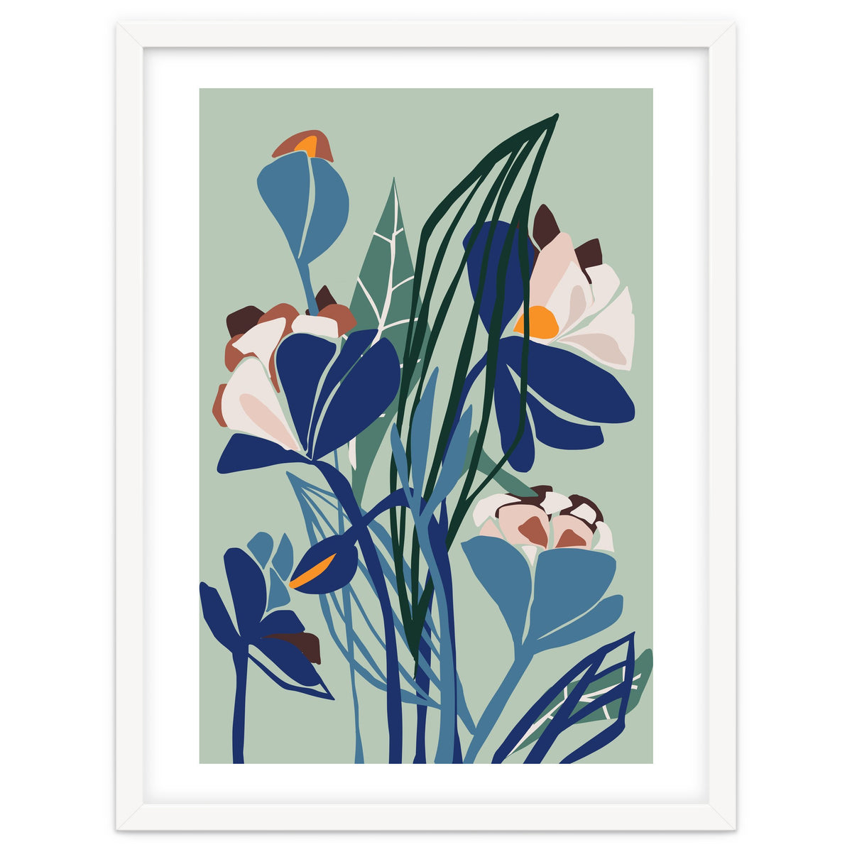 Florals At Night – Modern Illustration Light