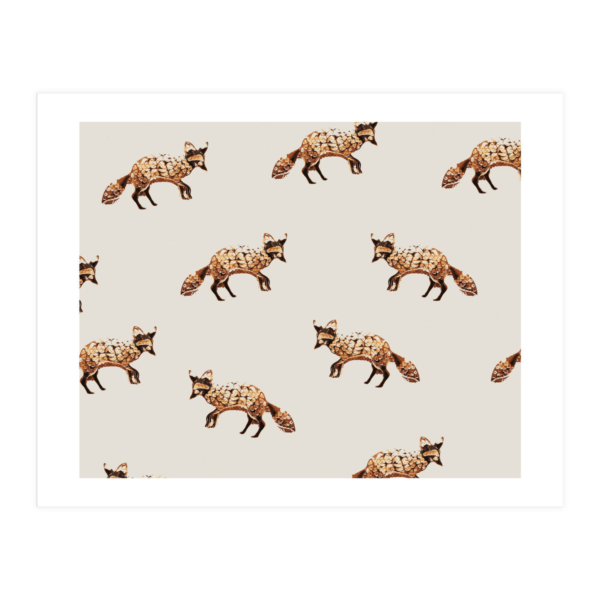 Gold Fox Pattern (Print Only)
