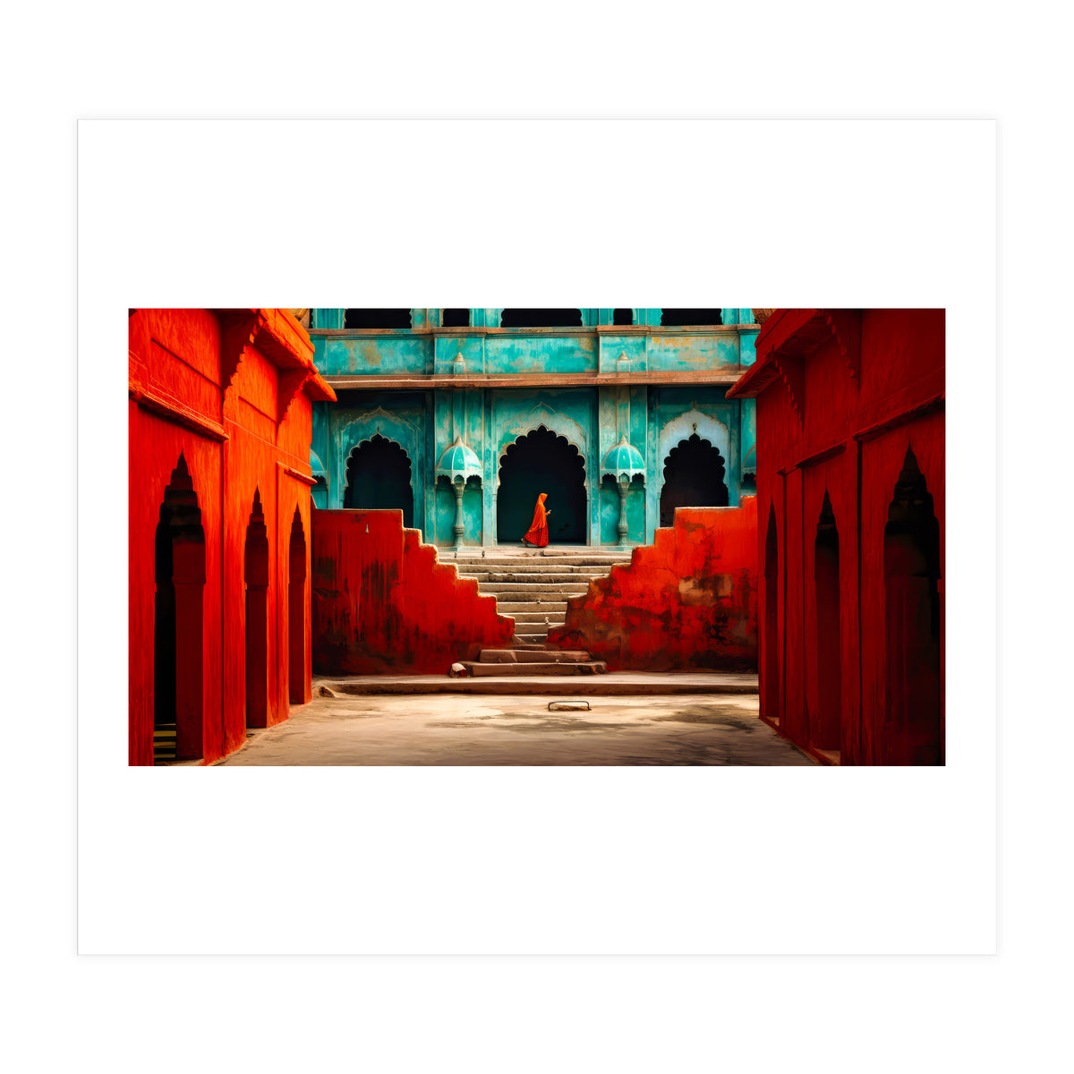 Woman in red (Print Only)