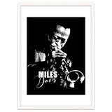 Miles Davis American Jazz Trumpeter in Grayscale thumbnail